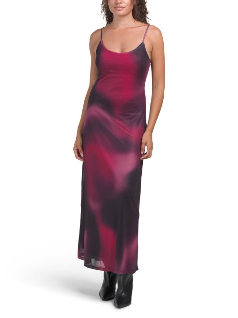 Watercolor Slip Maxi Dress